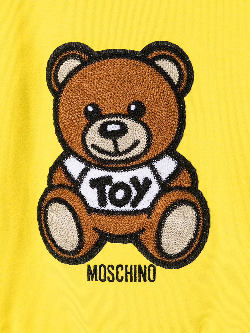 фото Moschino kids толстовка с круглым вырезом и вышивкой teddy bear