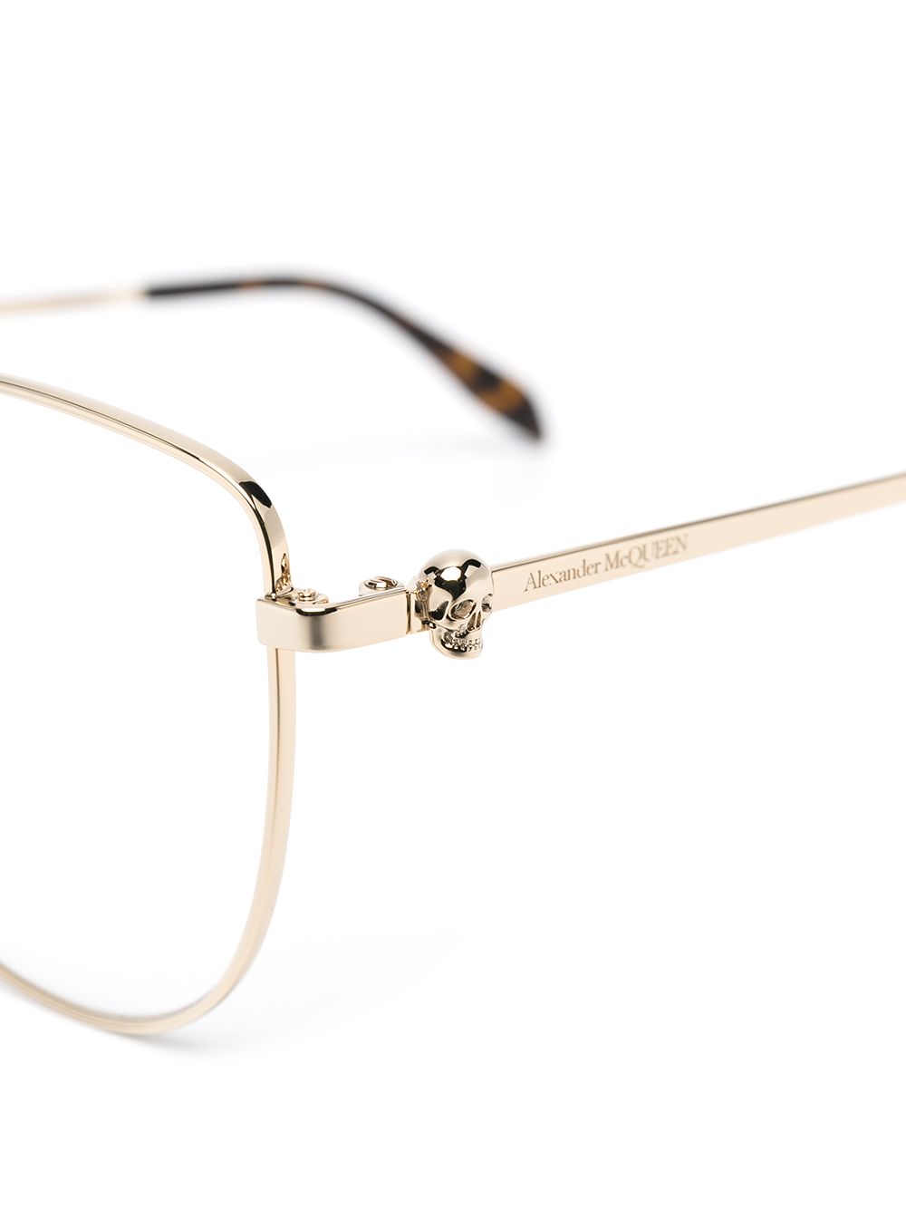 фото Alexander mcqueen eyewear очки rebellion с подвеской skull