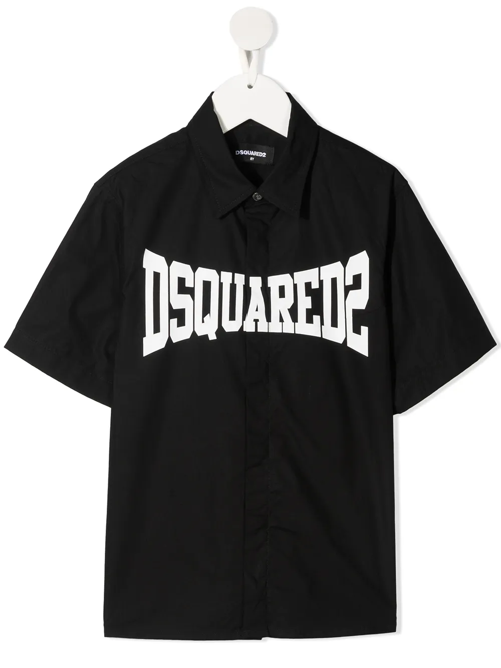 

Dsquared2 Kids playera tipo polo con logo estampado - Negro