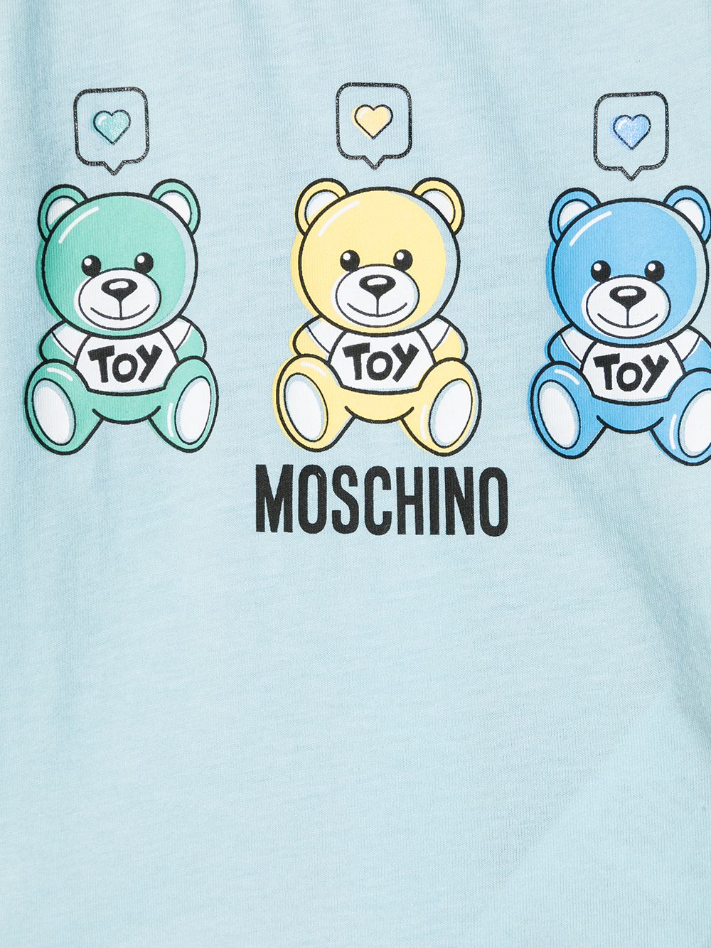 фото Moschino kids футболка с принтом teddy bear