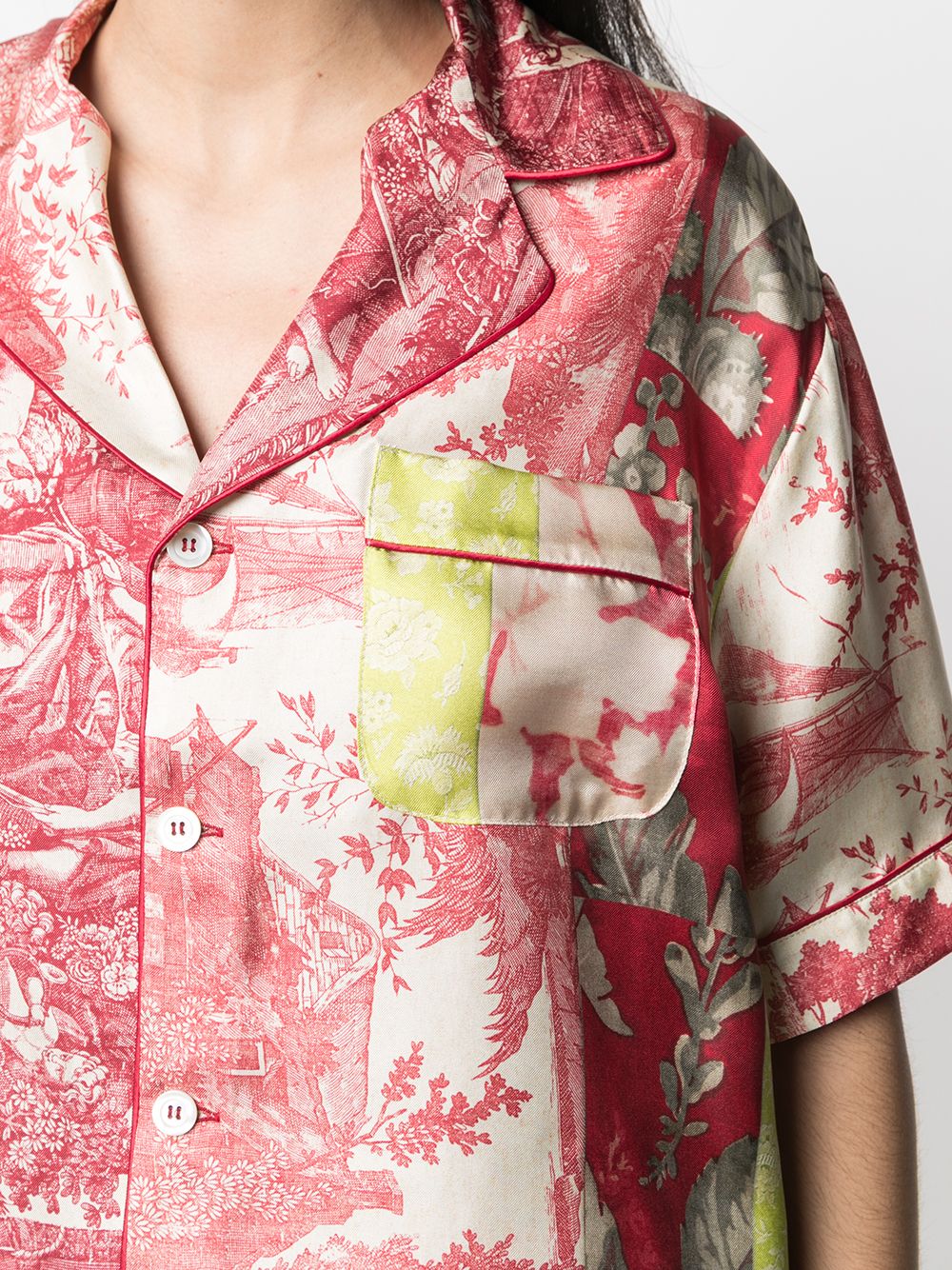 фото Pierre-louis mascia пижамная рубашка с цветочным принтом