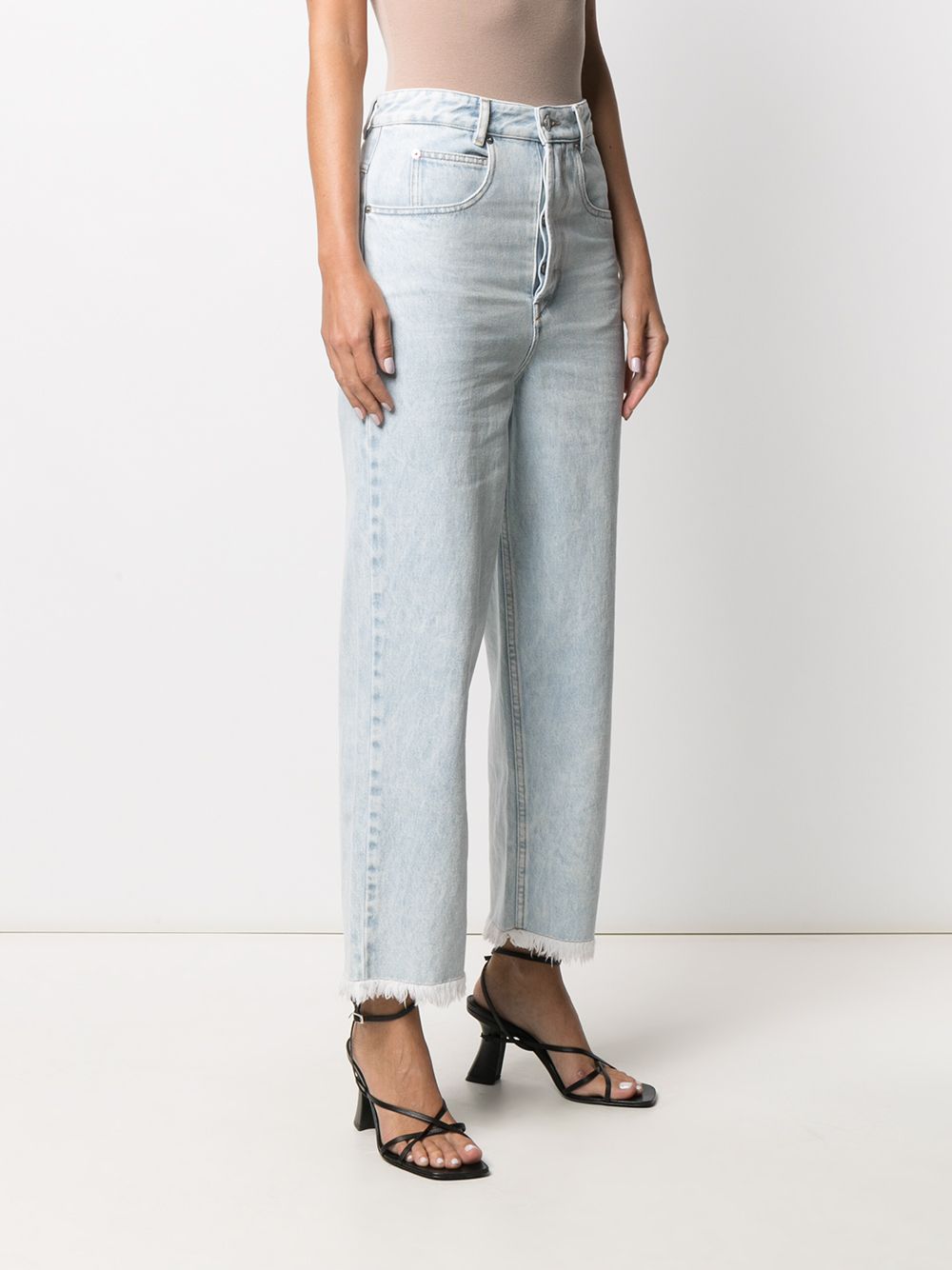 фото Isabel marant étoile прямые джинсы с завышенной талией