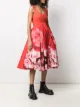 Alexander McQueen floral-print flared midi dress