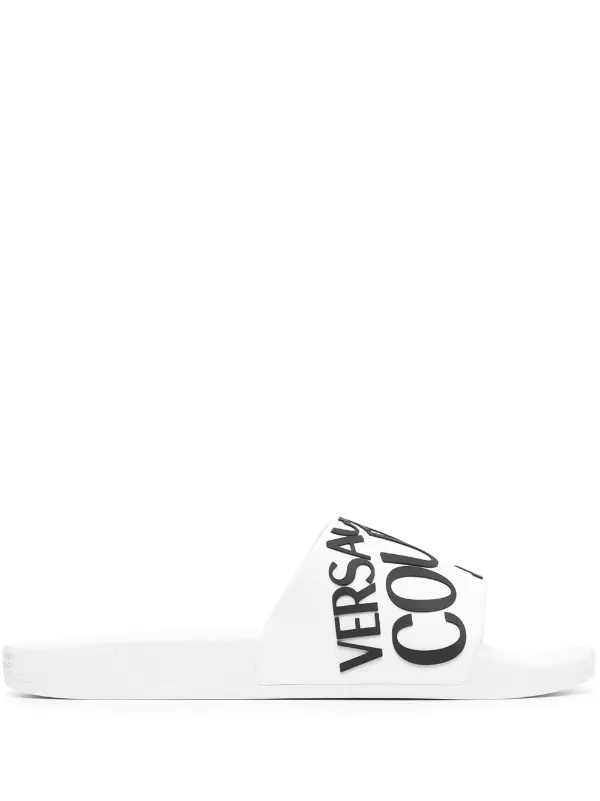 white versace slides