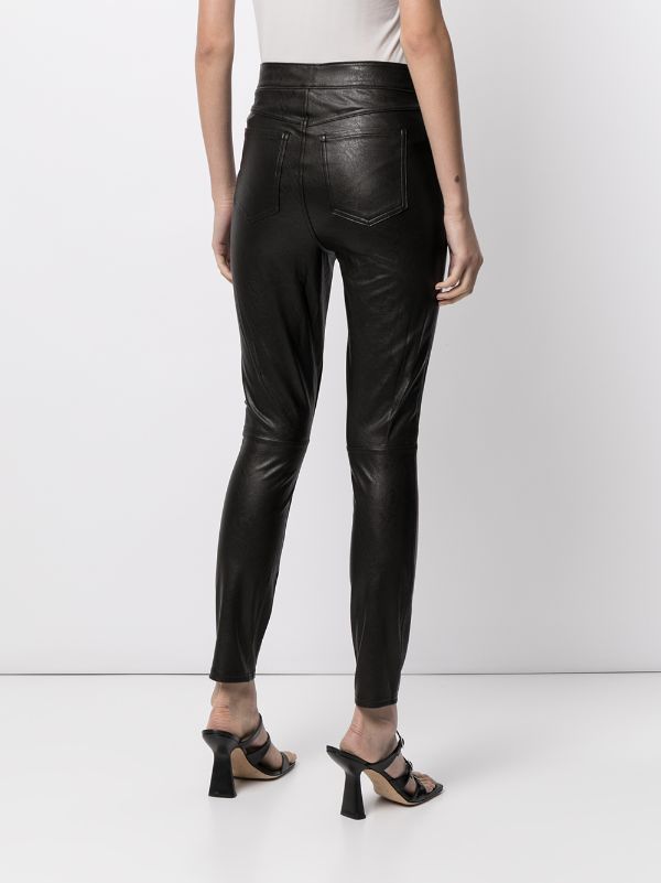 Spanx Leather-Like Fabrication Skinny Pants
