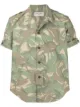 Image 1 of Saint Laurent camouflage print short-sleeve shirt