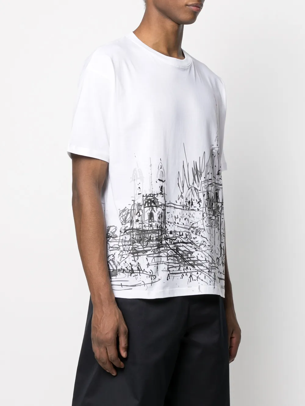 фото Valentino футболка с короткими рукавами и графичным принтом