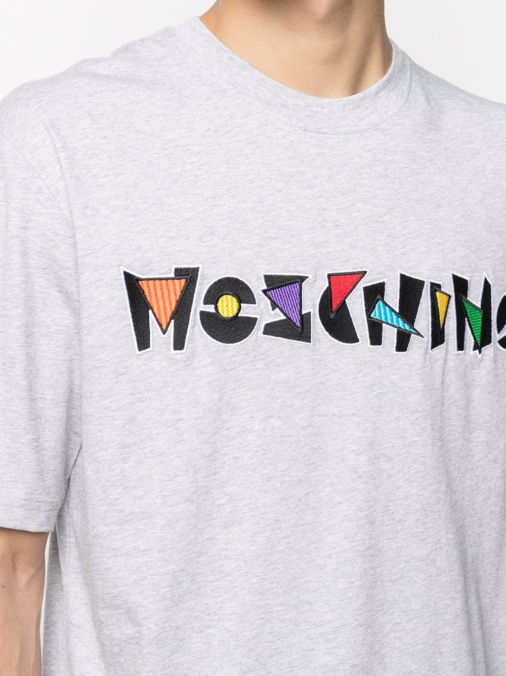 фото Moschino футболка с вышитым логотипом