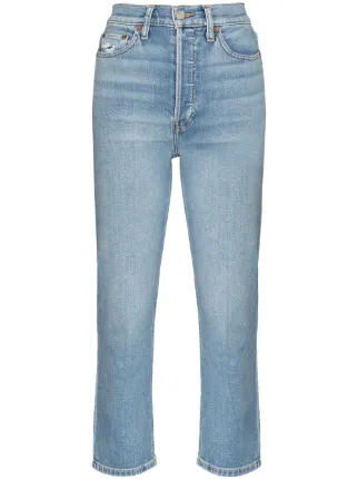 90s high-rise cropped jeans for women 