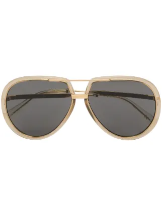 Gucci Eyewear logo-engraved pilot-frame 