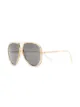 Gucci Eyewear logo-engraved aviator-frame sunglasses