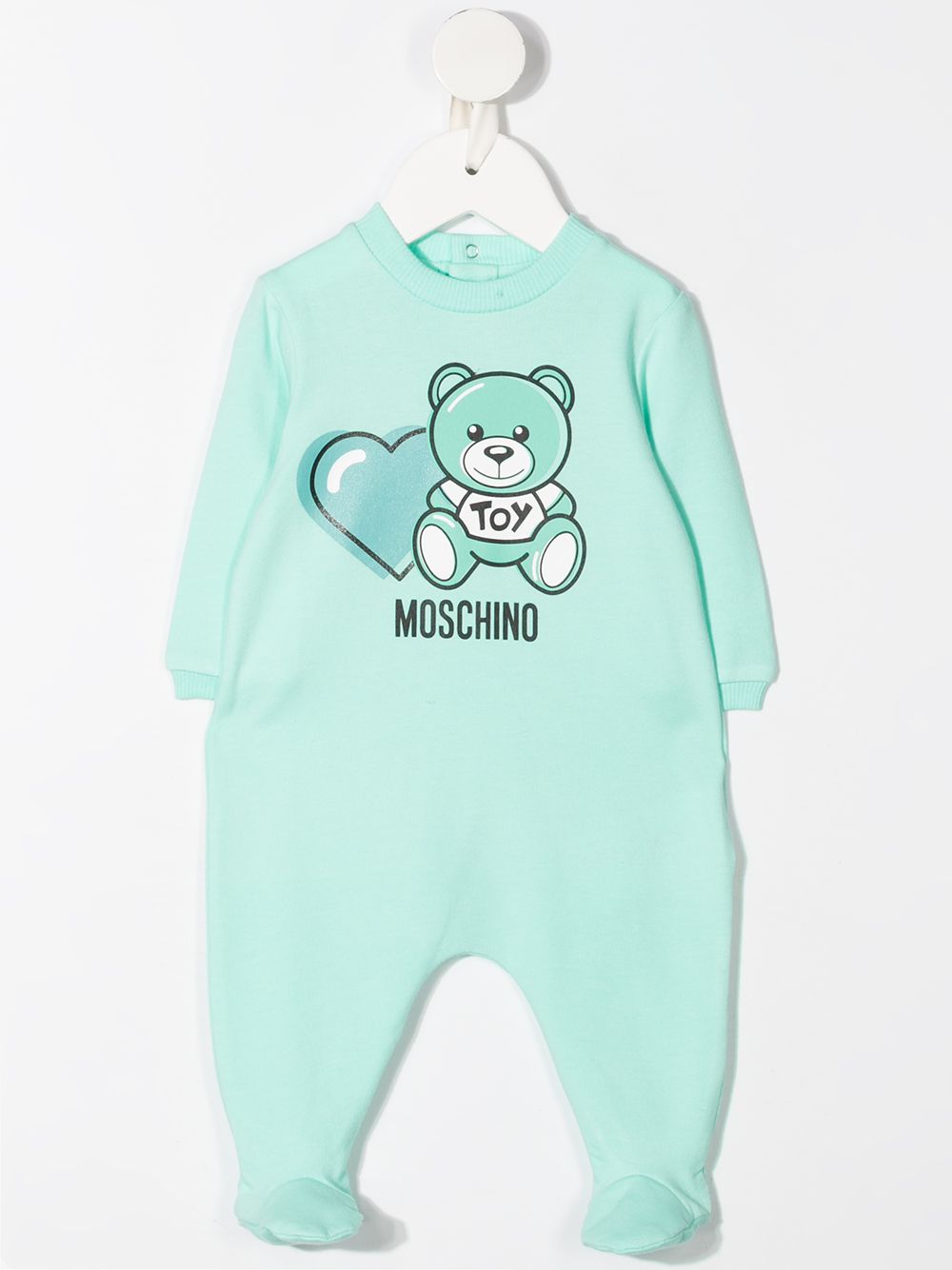 фото Moschino kids комплект teddy bear из пижамы и нагрудника с шапкой