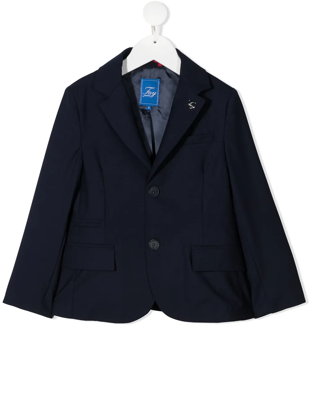 

Fay Kids fitted single-breasted blazer - Blue