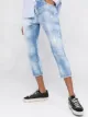 Dsquared2 acid-wash mid-rise skinny jeans