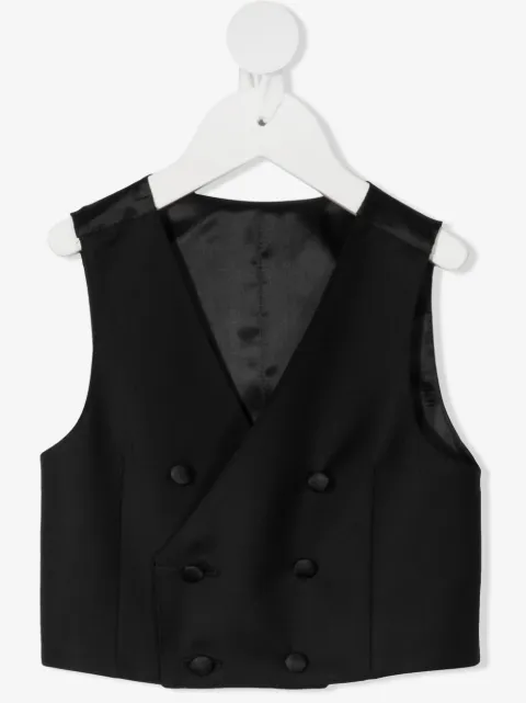 Dolce & Gabbana Kids chaleco con doble botonadura