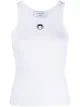 Image 1 of Marine Serre logo-embroidered tank top