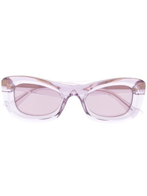 Bottega Veneta Eyewear transparent rectangle-frame sunglasses
