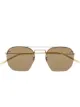 Изображение 1 из Saint Laurent Eyewear солнцезащитные очки SL422 в геометричной оправе