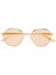 Image 1 of Gucci Eyewear logo-engraved round-frame sunglasses