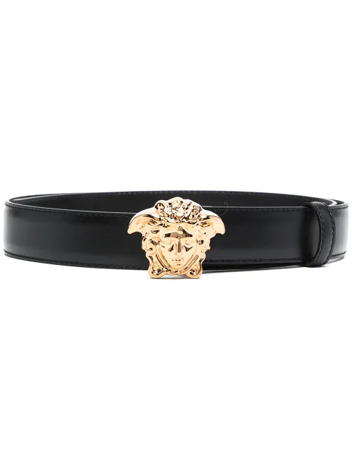 Ceinture La Medusa en cuir - Versace - Modalova