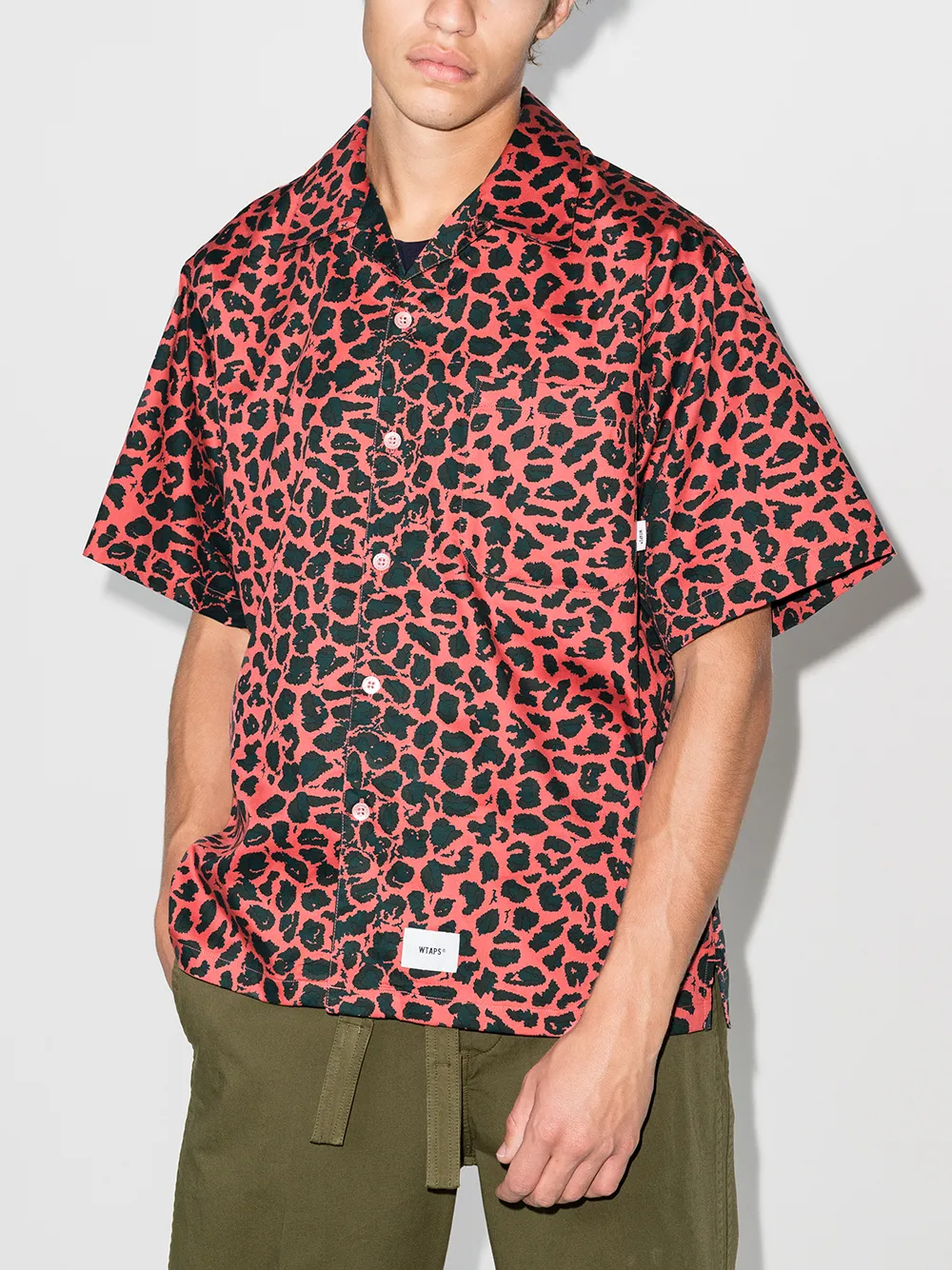 WTAPS Night-Vision leopard-print short-sleeve Shirt - Farfetch