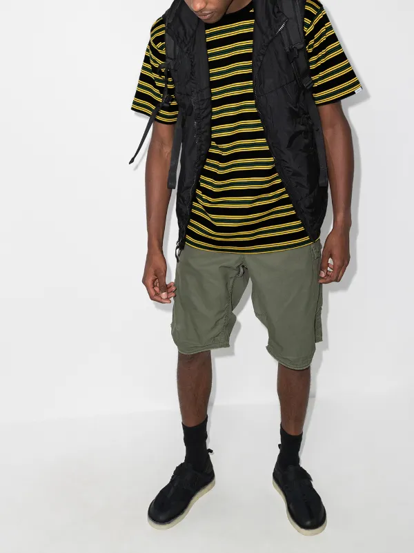 Shop WTAPS Jam 01 striped T-shirt with Express Delivery - FARFETCH