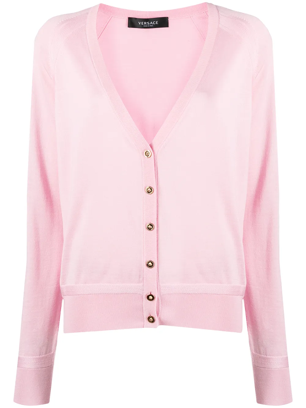 Versace кардиган тонкой вязки на пуговицах с декором Medusa 47900₽