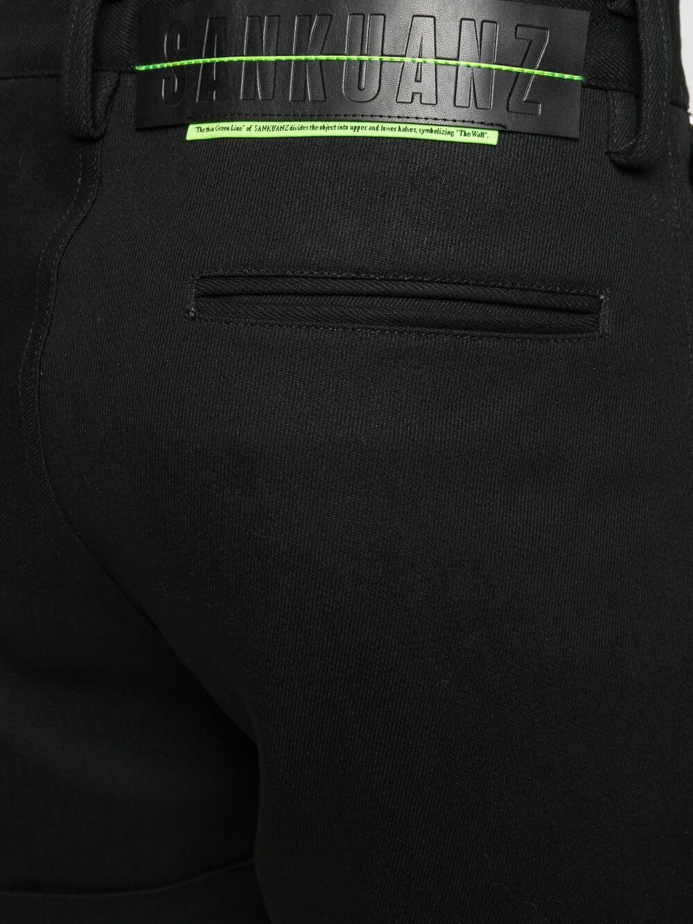 Shop Sankuanz High-rise Flared Shorts In Black