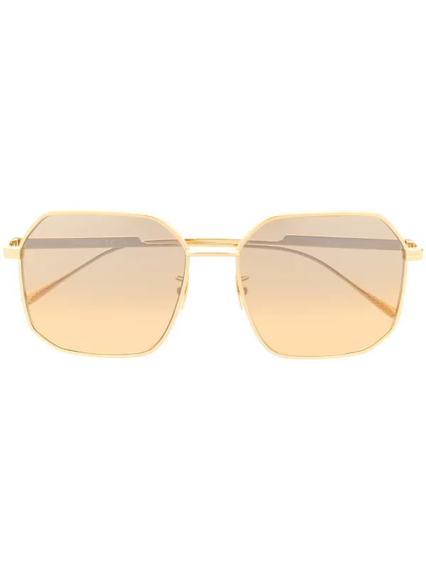 Shop Bottega Veneta Eyewear Square Frame Sunglasses With Express Delivery Farfetch