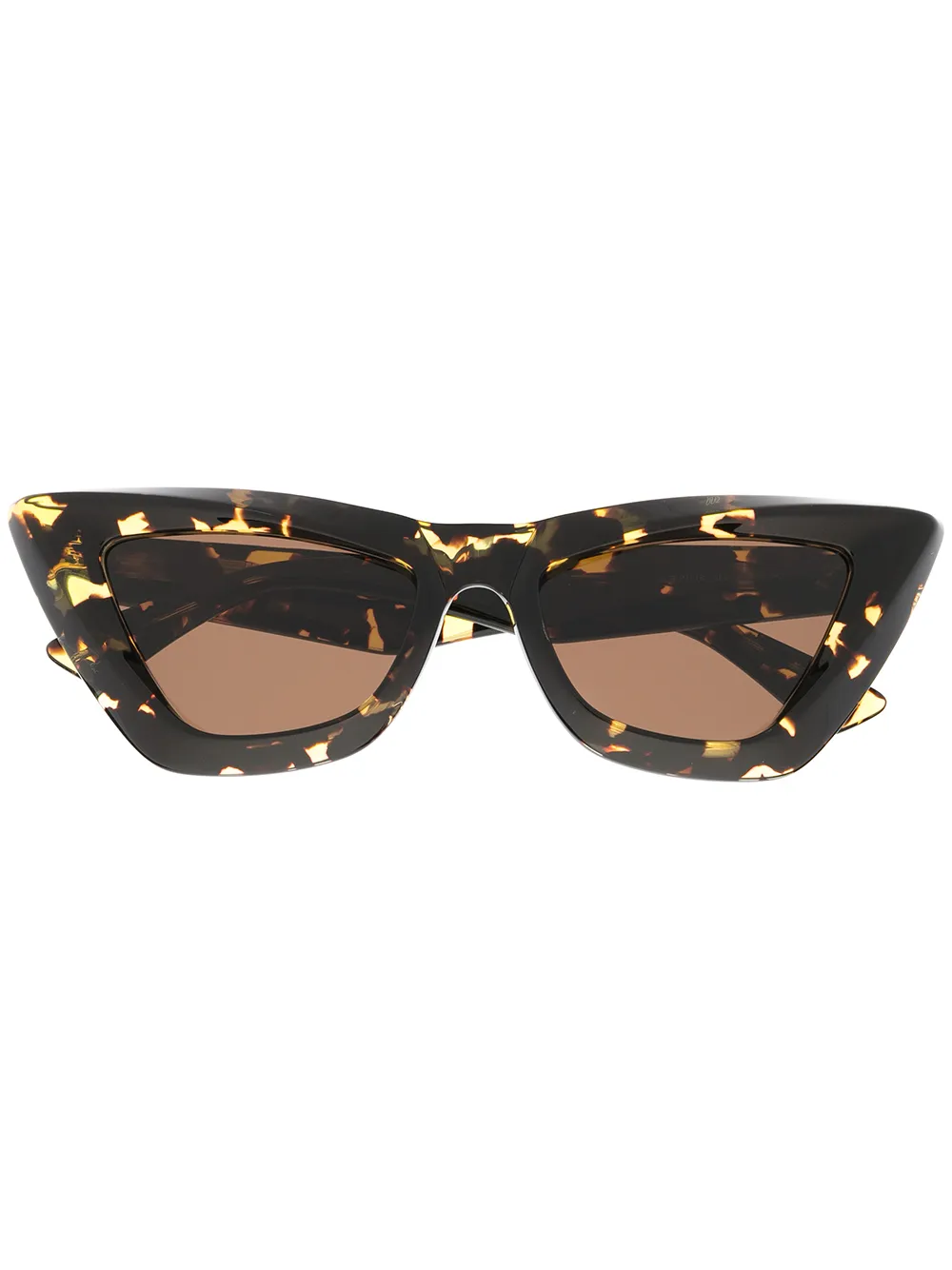 BOTTEGA VENETA EYEWEAR Cat-eye tortoiseshell and gold-tone acetate