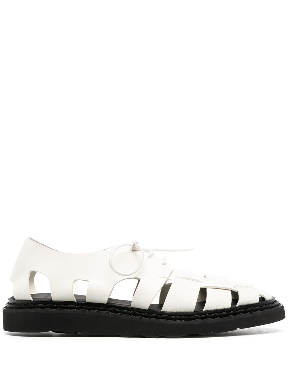 Officine Creative Lyndon Two-tone Sandals In White