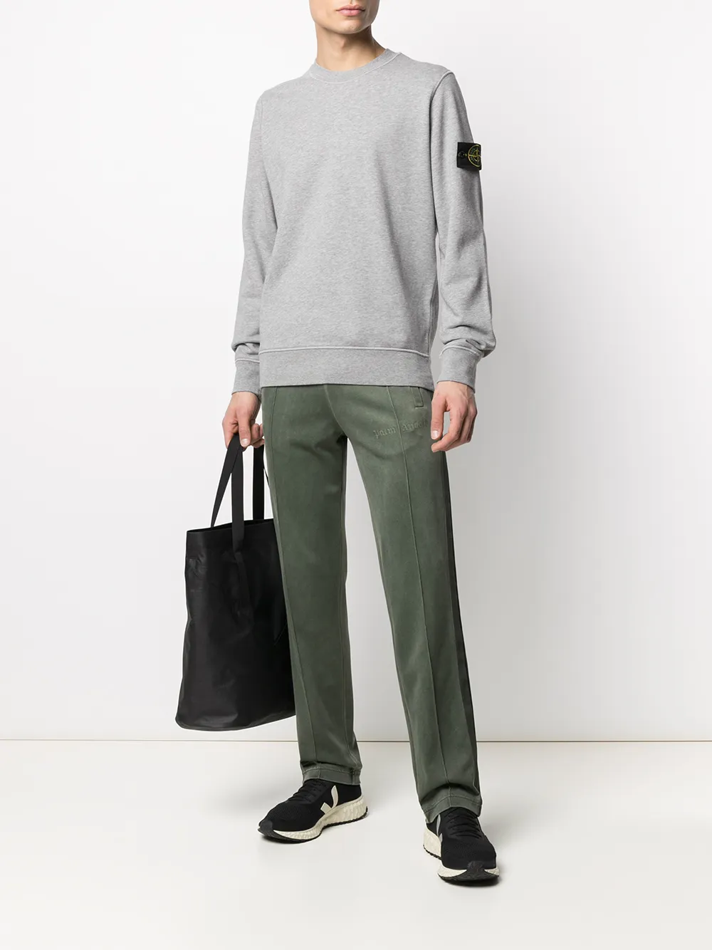 фото Stone island толстовка с круглым вырезом и нашивкой-логотипом