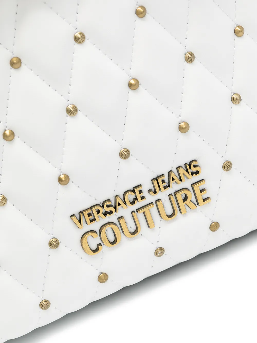 фото Versace jeans couture стеганый рюкзак с заклепками