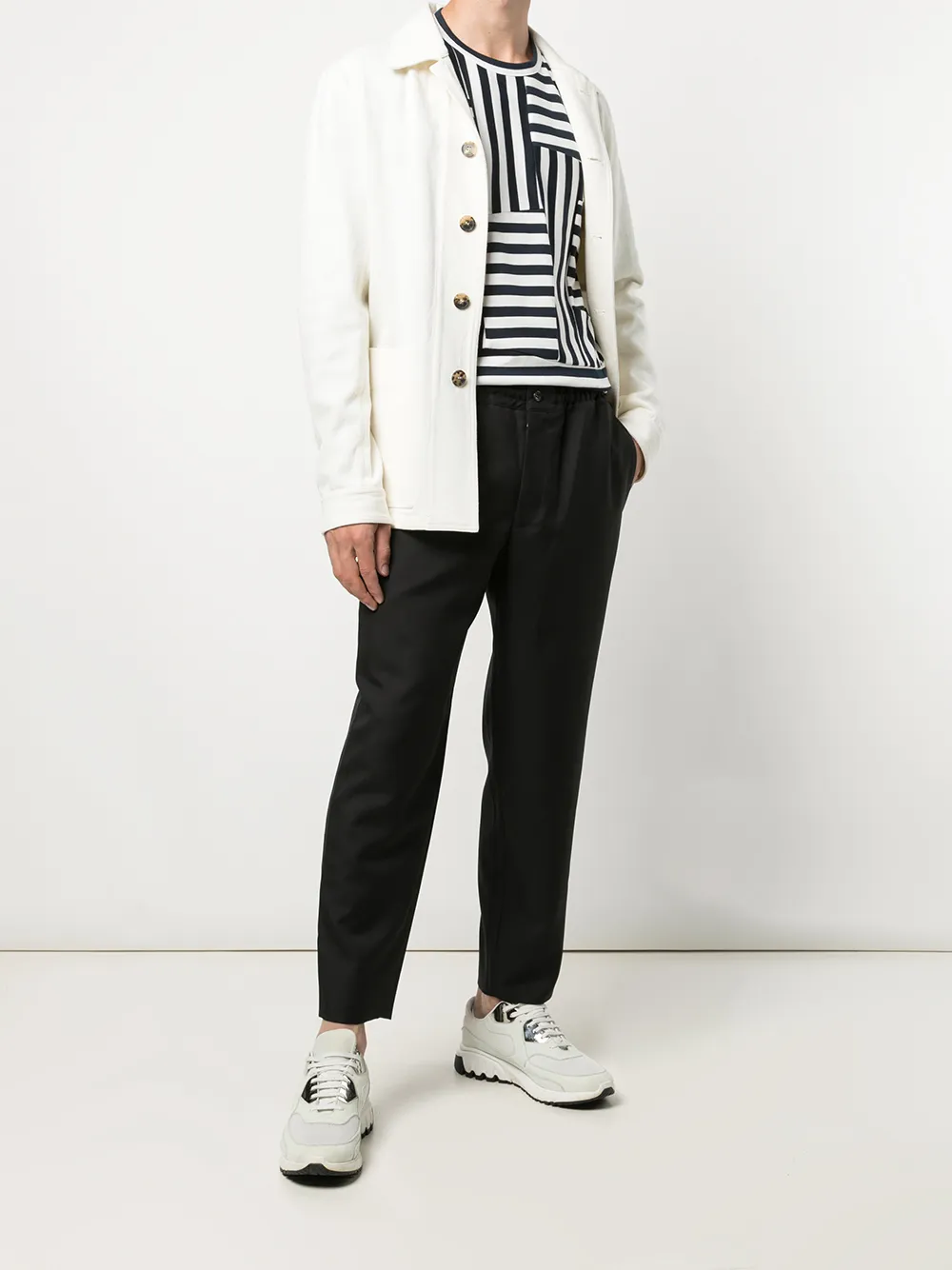Comme Des Garçons Homme Deux Broek met toelopende pijpen - Zwart