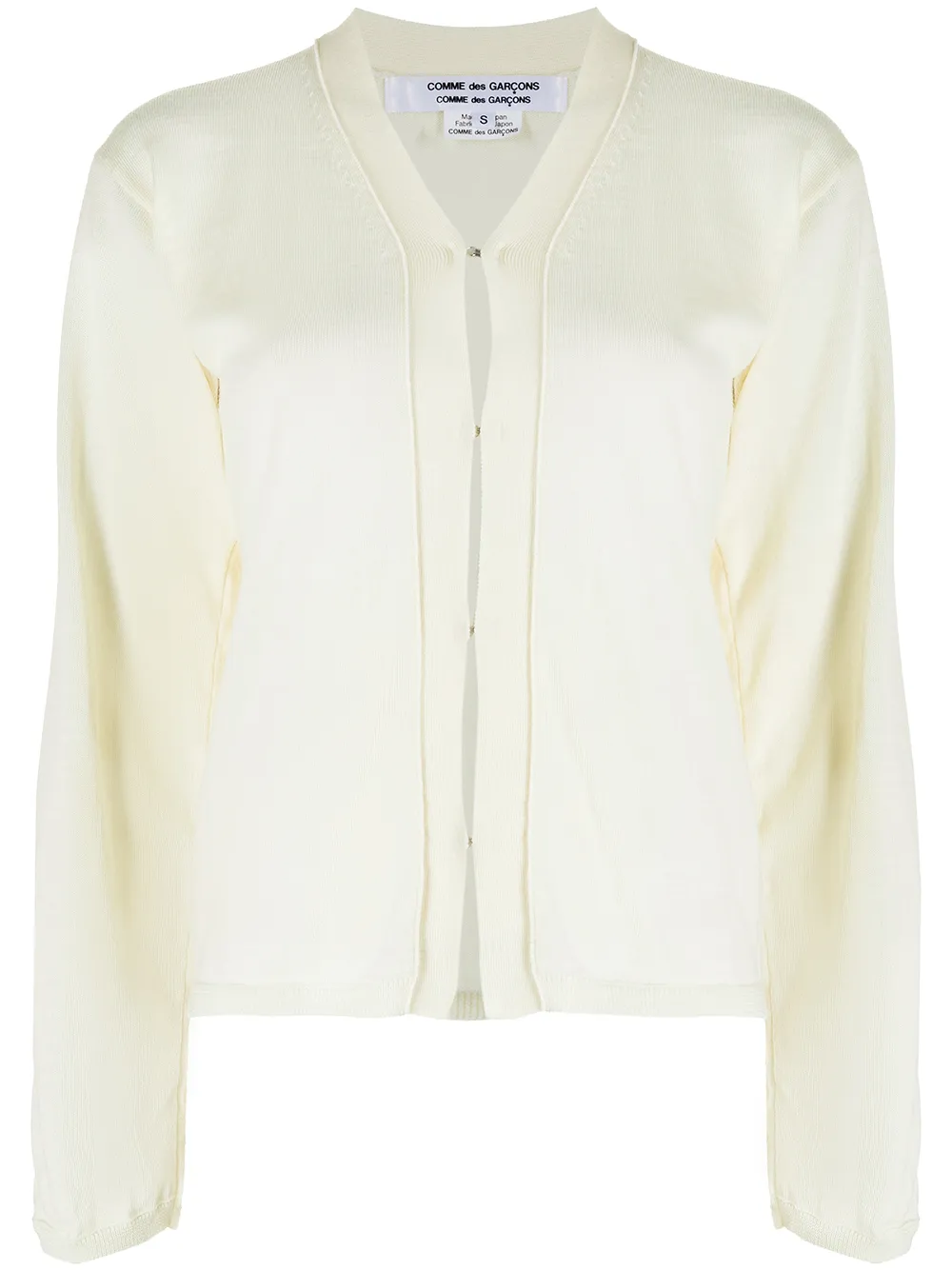 

Comme Des Garçons Comme Des Garçons cárdigan con cuello en V - Blanco