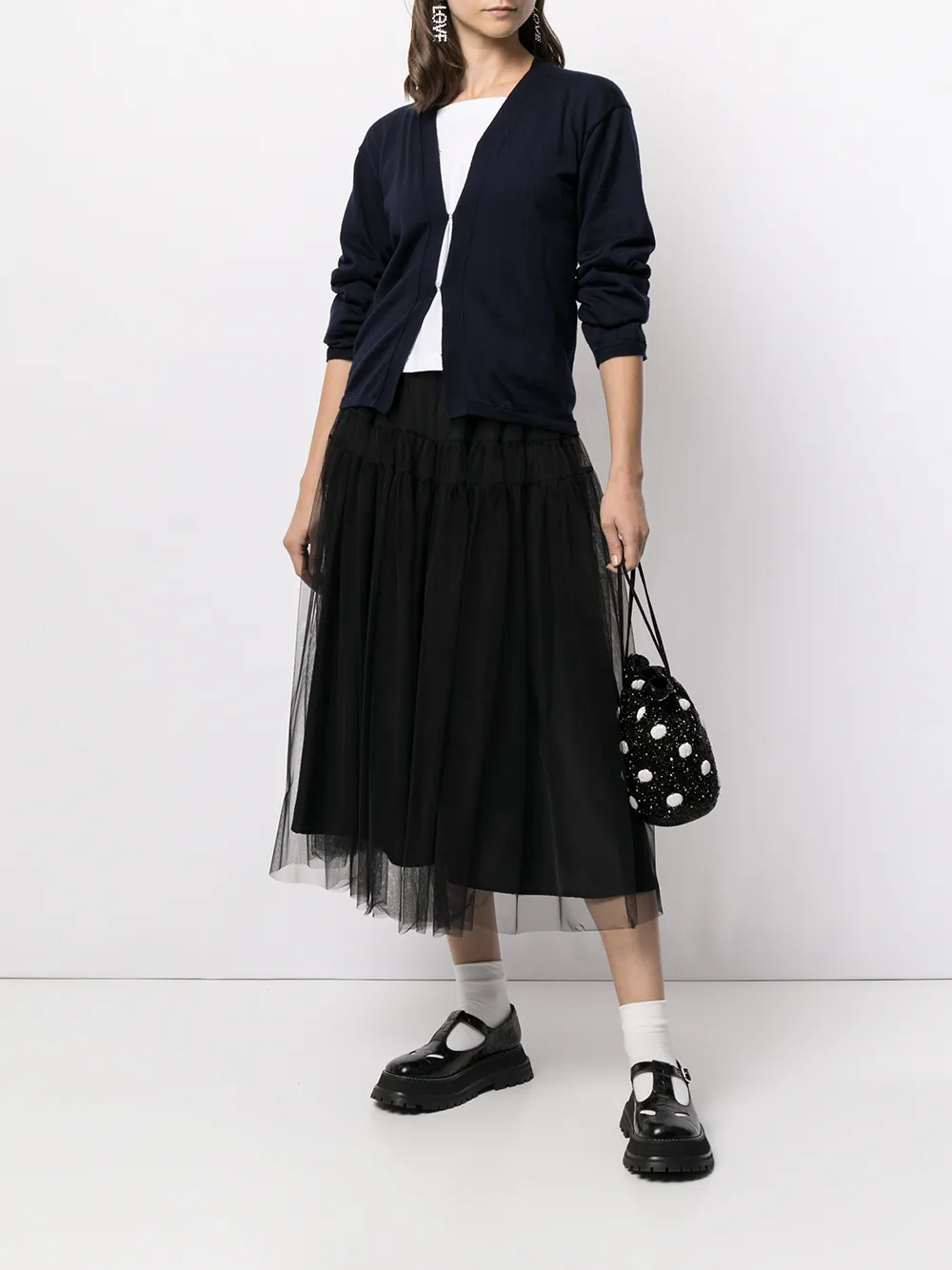 Comme Des Garçons Comme Des Garçons Vest met V-hals - Blauw