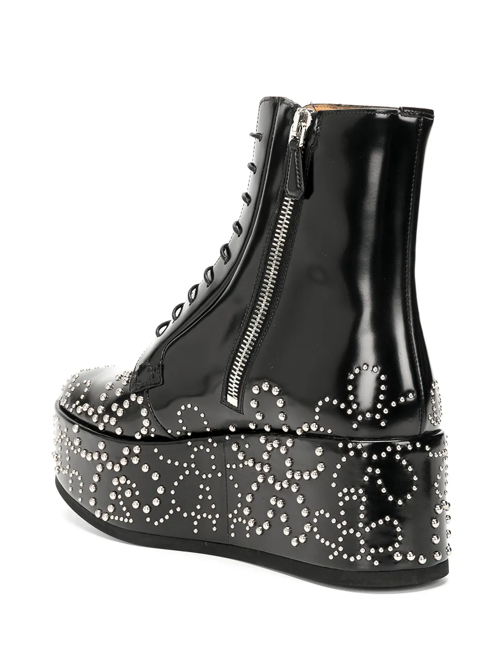 фото Comme des garçons noir kei ninomiya ботинки на платформе с заклепками