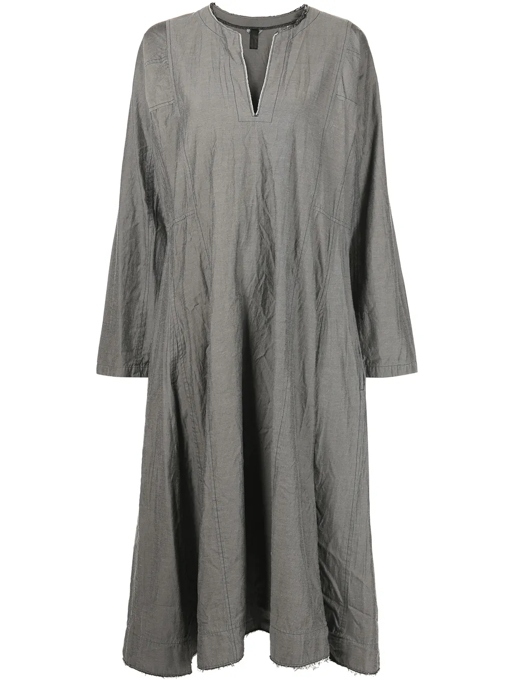 

Comme Des Garçons Comme Des Garçons vestido con dobladillo sin rematar - Gris
