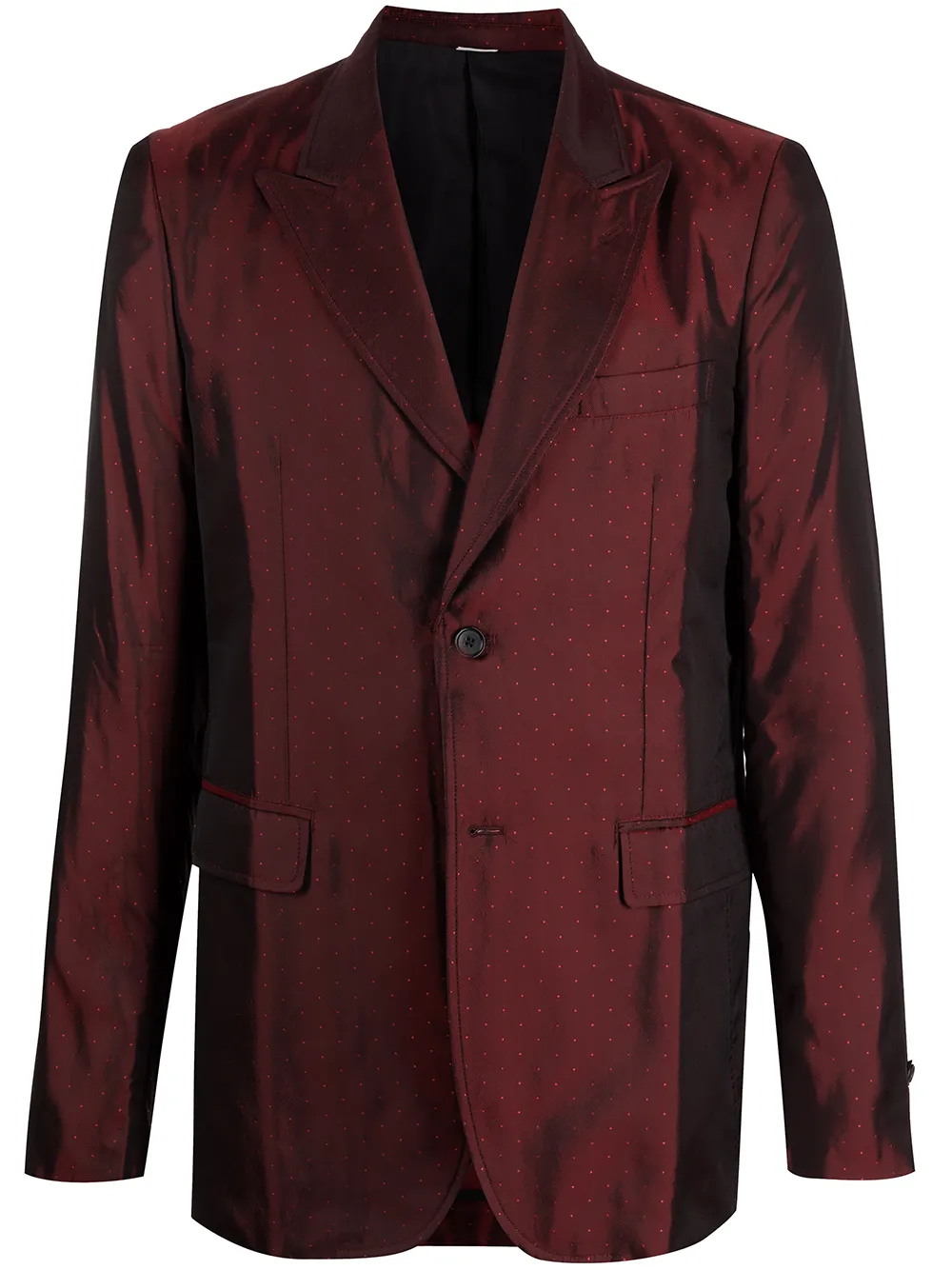 

Comme Des Garçons Shirt chamarra con estampado de lunares - Rojo