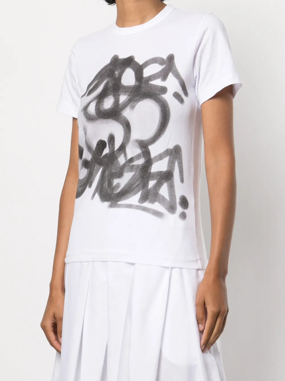 фото Comme des garçons футболка с графичным принтом