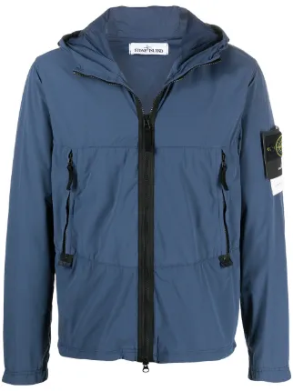 logo-patch hooded jacket for men 