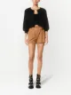 Alice+Olivia Short Adelina com cinto e pregas