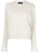 Image 1 of Comme Des Garçons Tricot ruffle-trim pointelle knit cardigan