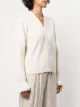 Comme Des Garçons Tricot ruffle-trim pointelle knit cardigan