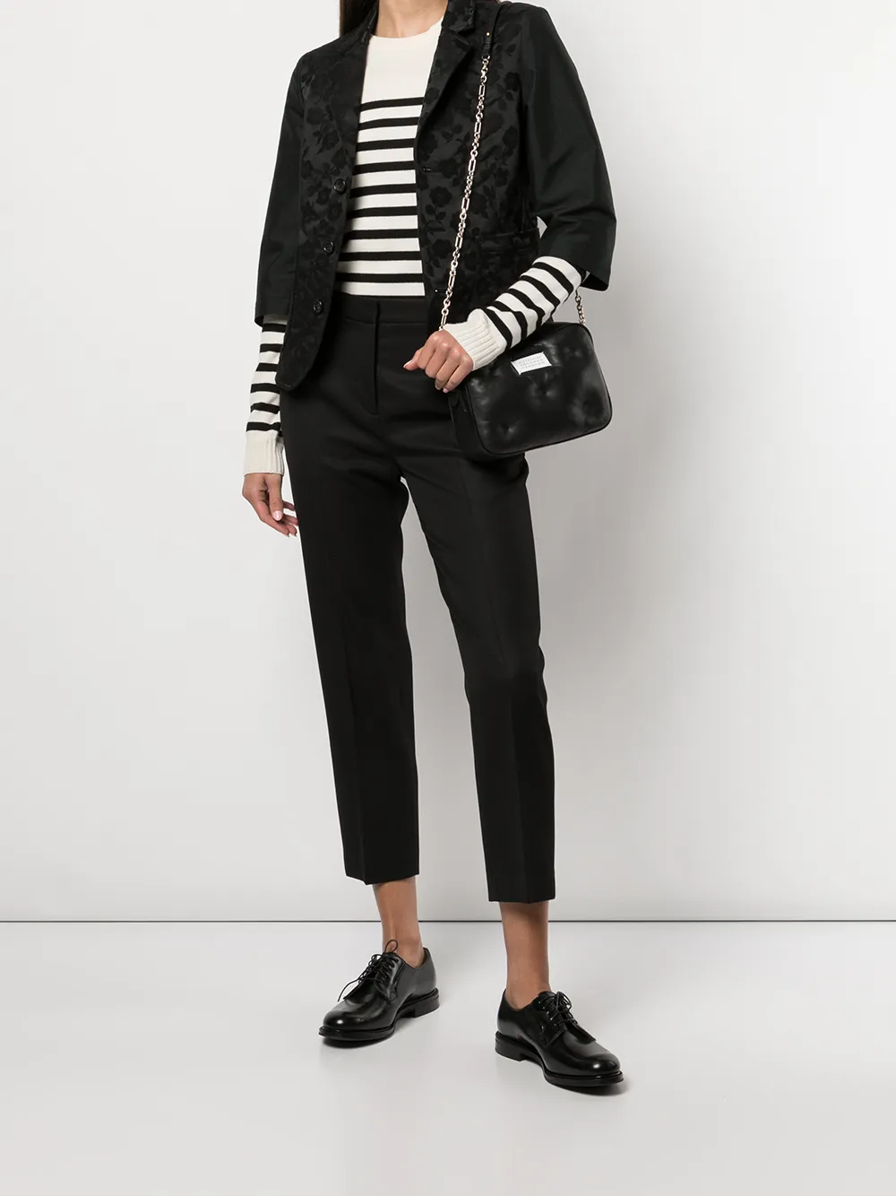 Comme des Garçons TAO Jack met bloemenpatroon - Zwart