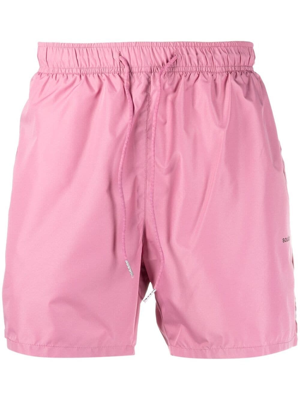 Soulland Logo-print Drawstring Shorts In Pink