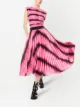 Image 2 of Alice+Olivia tie dye-print pleated midi skirt