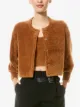 Alice+Olivia long-sleeve cropped cardigan