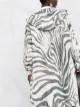 Moncler Achird zebra-print parka coat