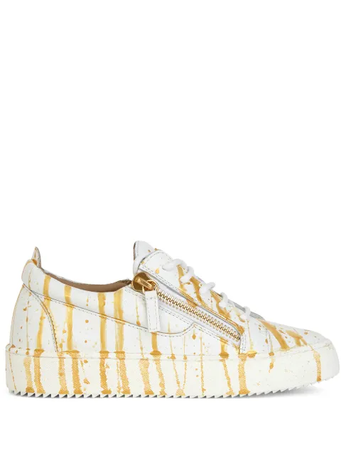 Giuseppe Zanotti tenis con motivo de salpicaduras de pintura